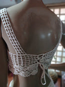 Conjunto Top + Saia Forrada de Crochê (PROMOÇÃO) Peça Unica a pronta entrega