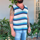 Camiseta Regata Masculina de Crochê ( PEÇA ÚNICA )